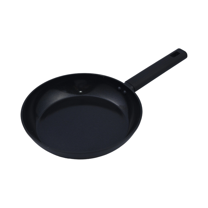 Forged aluminyo fry pan na may itim na ceramic