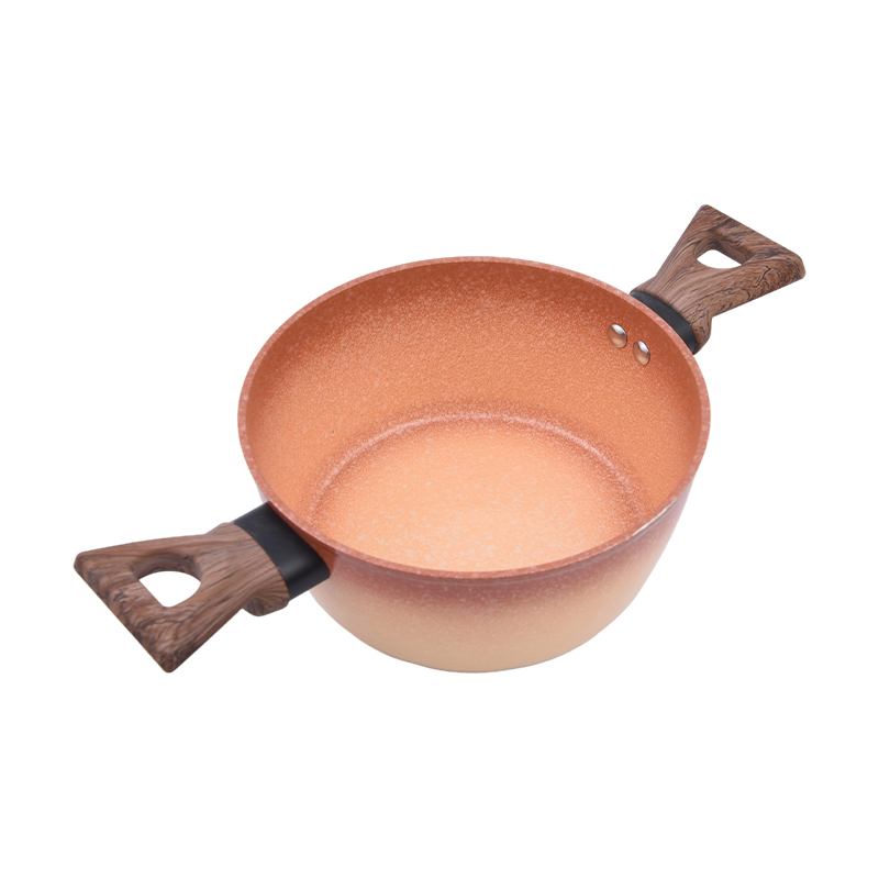 Forged aluminyo casserole na may Mars meteorite ceramic coating