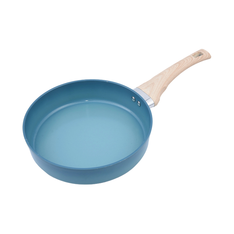Forged aluminyo tuwid na hugis malalim na fry pan