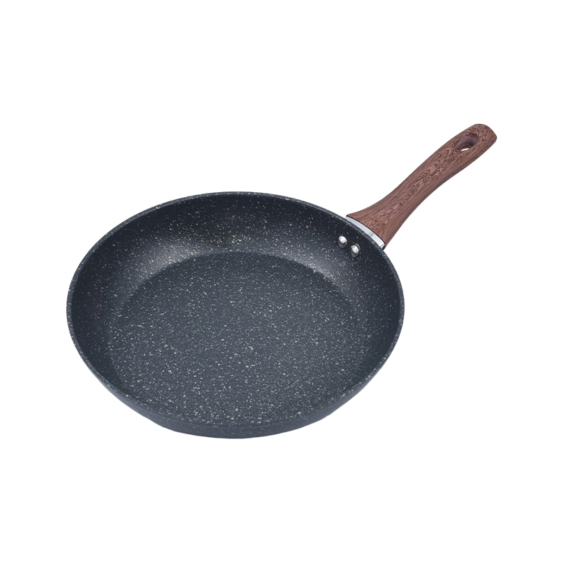 Forged aluminyo 3pcs fry pan set na may kulay -abo na meteorite ceramic coating
