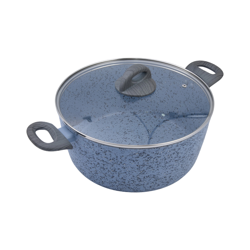 Die casting aluminyo casserole na may cream ceramic