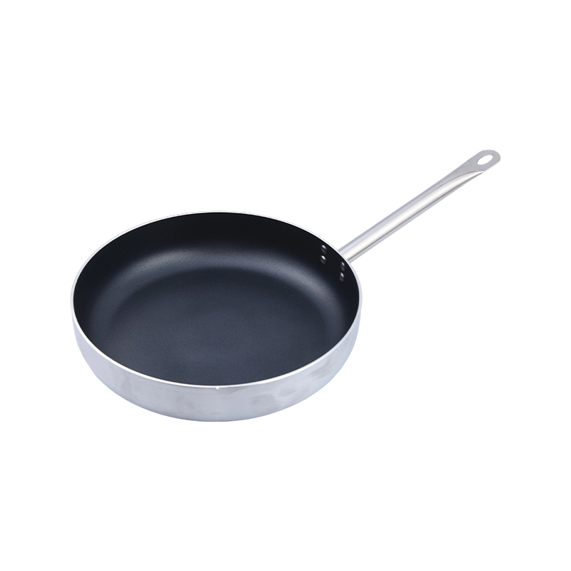 Pinindot ang aluminyo na fry pan sanding finish